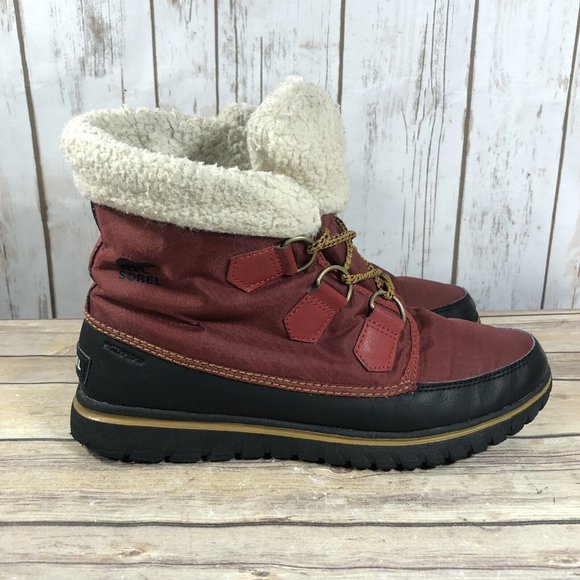Sorel Carnival Waterproof Boots Womens Size 8.5 Outdoors Hiking Trail Faux Fur - Picture 5 of 11